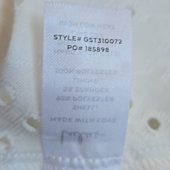 NWT Lulu's Breezy Effect Ivory Eyelet Tank Top Size Medium - Picture 10 of 15